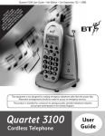 British Telecommunications (BT) QUARTET 3100 User guide