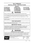 Bard FLF085V42A Operating instructions