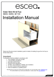 Escea IB600 Installation manual