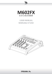 PROEL M602FX User manual
