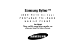 Samsung Byline SCH-R310 User manual