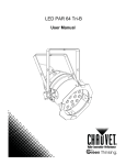 Chauvet LED Par 64-36VWB User manual