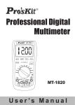 Pro'sKit MT-1820 Instruction manual