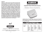 DogWatch R8 Operating instructions