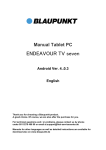 Blaupunkt ENDEAVOUR TV seven User manual