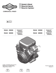 Briggs & Stratton 350000 Operator`s manual