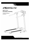 Exerpeutic Workfit 1030 Owner`s manual
