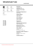 Ariston LFT 321 Operating instructions