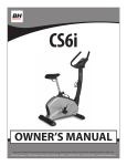 BH FITNESS CS6i Owner`s manual