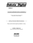 Dakota Digital STR4D Service manual