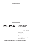 Elba EUF-2217S Owner`s manual