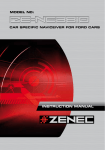 ZENEC ZE-NC3810 Instruction manual