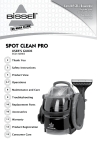 Bissell SPOT CLEAN PRO User`s guide
