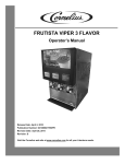 Cornelius FRUITISTA 3 Operator`s manual