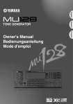 Yamaha MU128 User`s manual