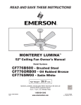 Emerson CF776SW00 Owner`s manual