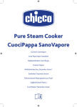 Chicco CUOCIPAPPA SANOVAPORE Instruction manual