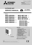 Mitsubishi MXZ-5A100VA Service manual