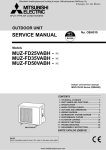 Mitsubishi Electric MUZ-FD25VAH-E1 Service manual