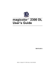 EDNord Magicolor 2300 DL User`s guide