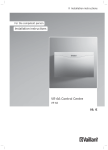 Vaillant Control Center VR 65 Technical data