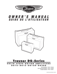 YORKVILLE DG30D Owner`s manual