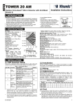 Visonic TOWER 20 AM - INSTALLER GUIDE Specifications