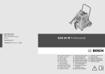 Bosch GAS 50 Professional Operating instructions