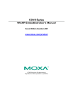 Moxa Technologies V2101 series User`s manual