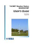 Vaisala TACMET MAWS201MP User`s guide