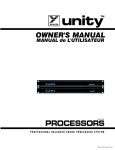 YORKVILLE AP4040 - SERVICE Owner`s manual