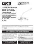 Ryobi RY15525 Operator`s manual