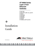 Allied Telesyn International Corp AT-8088/SC Installation guide