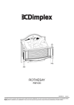 Dimplex ROTHESAY RSY20 Operating instructions