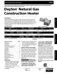 Dayton 3VE56A Operating instructions