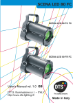 DTS SCENA COMPACT LED 50 User`s manual