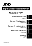 A&D UA-767F Instruction manual