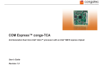 Congatec conga-TCA 047001 User`s guide