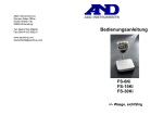 A&D FS-6Ki Specifications