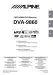 Alpine DVA-9860 Owner`s manual