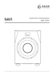 Adam Sub15 Technical data
