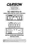 Carson SC-1002 Operating instructions