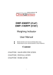 DigiWeight DWP-5500R User manual