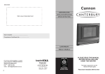 Cannon CANTIB Operating instructions