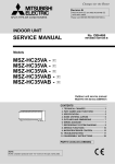 Mitsubishi MSZ-HC35VA Service manual