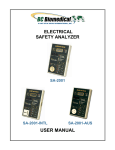 BC Biomedical SA-2001 User manual