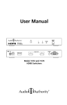 Audio Authority 1374 User manual