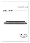 Alto EQU MK II Series User`s manual