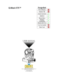 Chauvet Q-Spot 575 User manual