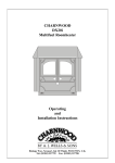 Charnwood Roomheater Operating instructions